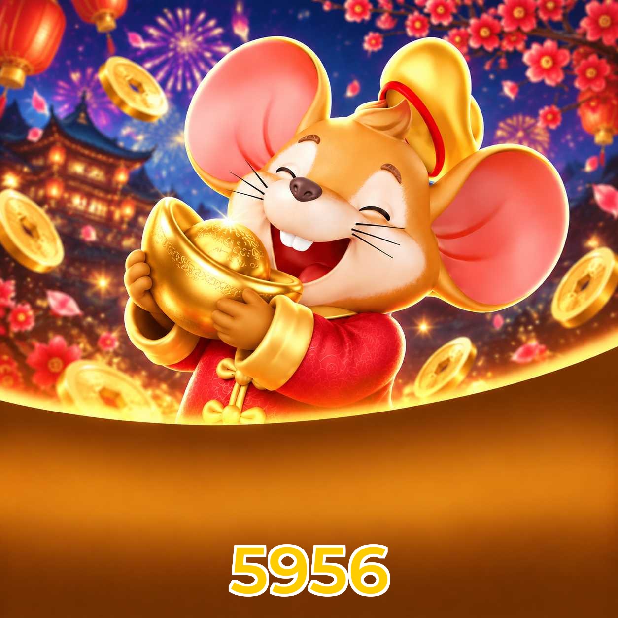 5956